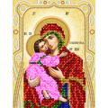 Схема для вышивания бисером А-СТРОЧКА "Владимирская икона Божией Матери" 
